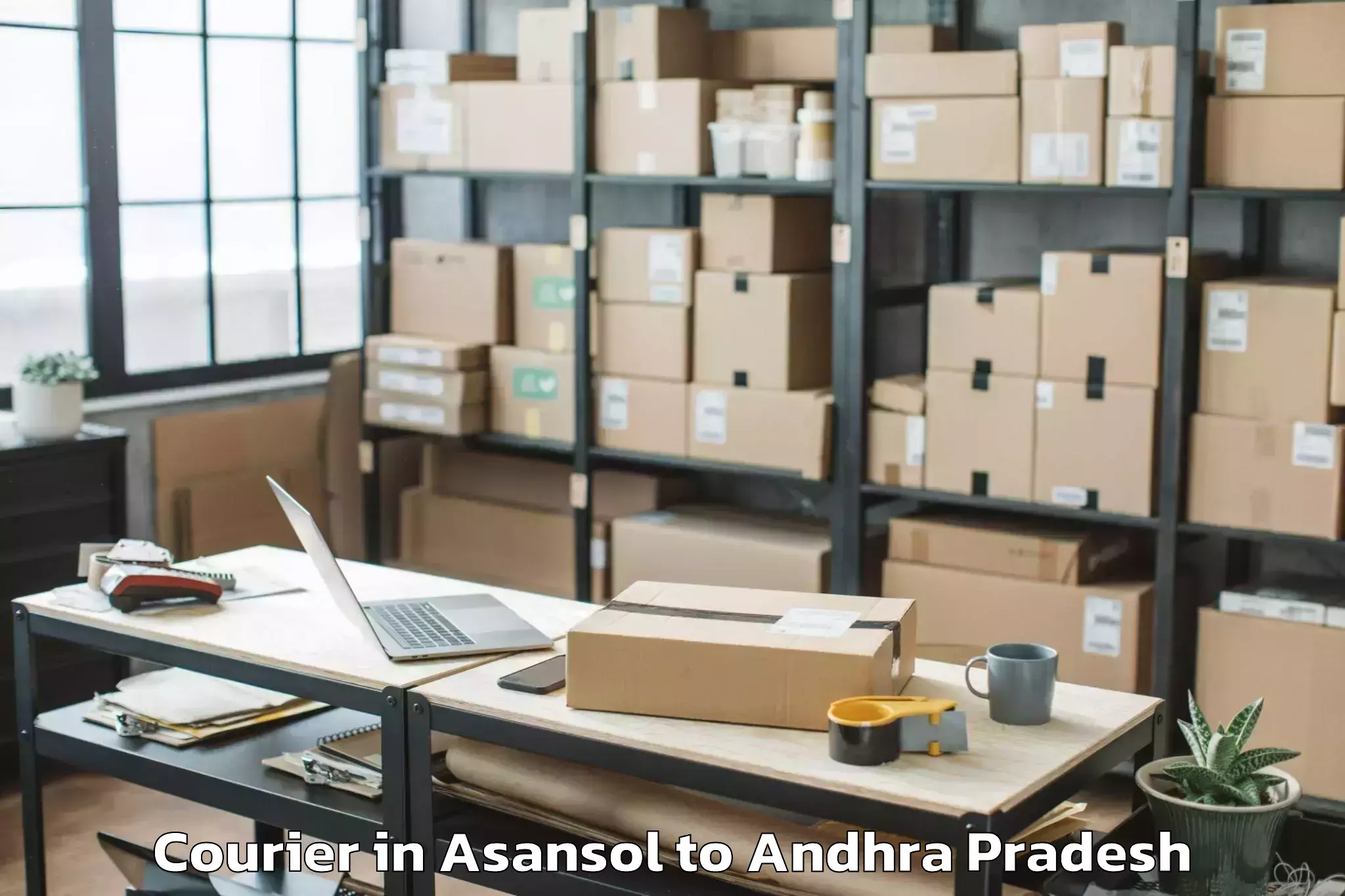 Book Asansol to Kondapi Courier